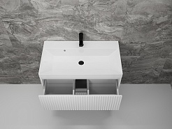 Style Line Мебель для ванной Стокгольм 80 подвесная белый рифленый софт – фотография-7